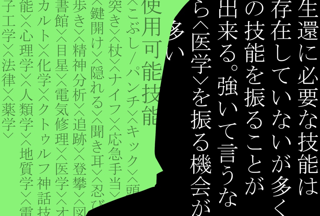 CoCシナリオ6版「拾う神などいやしない」