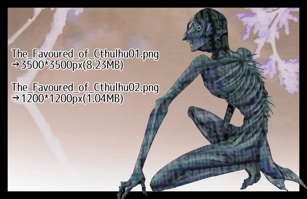 【クトゥルフ神話】クトゥルフの寵愛を受けしもの【エネミー画像・立ち絵】