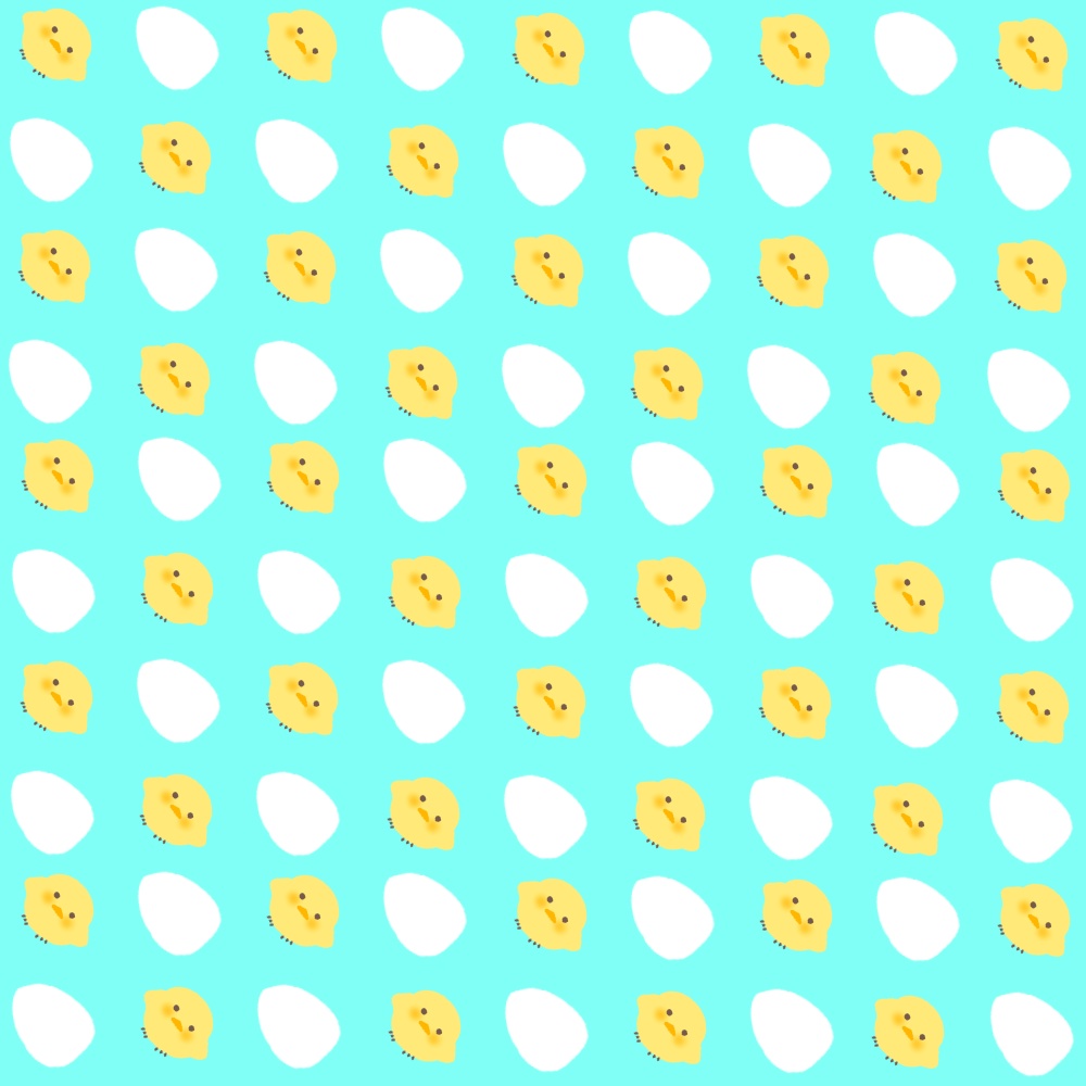 IRIAM ひよこたまごサムネ背景素材