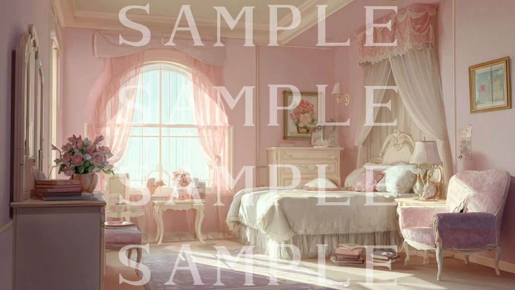 【背景素材】令嬢ルームセット 01