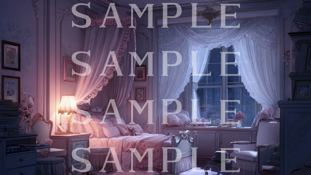 【背景素材】令嬢ルームセット 01