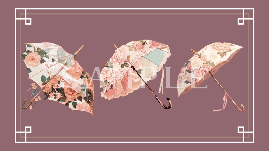 【透過済】傘セット 01