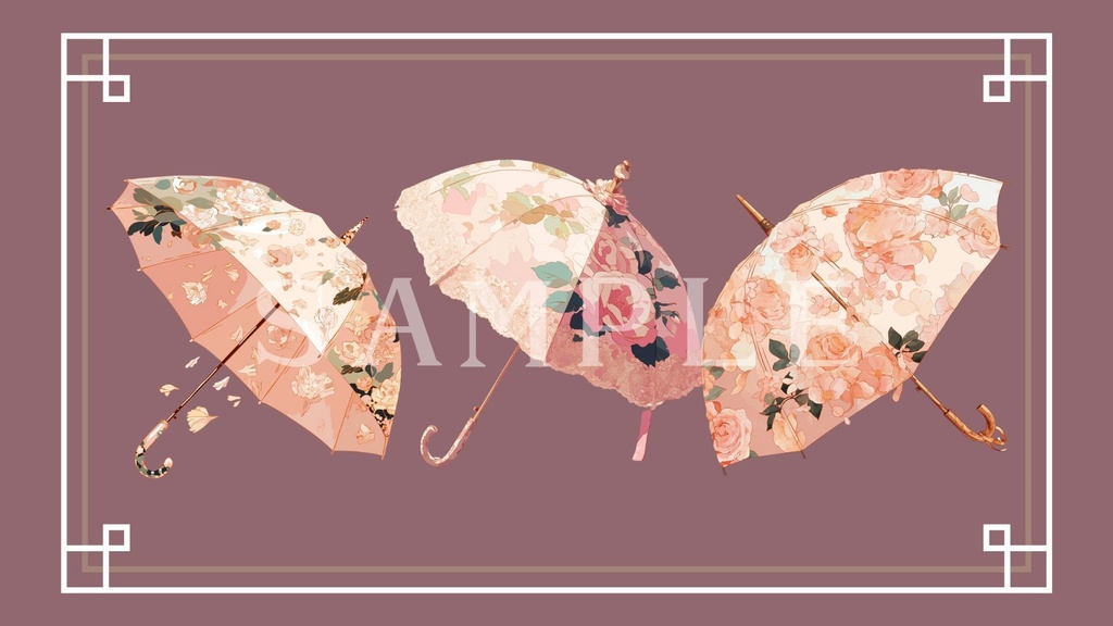 【透過済】傘セット 01