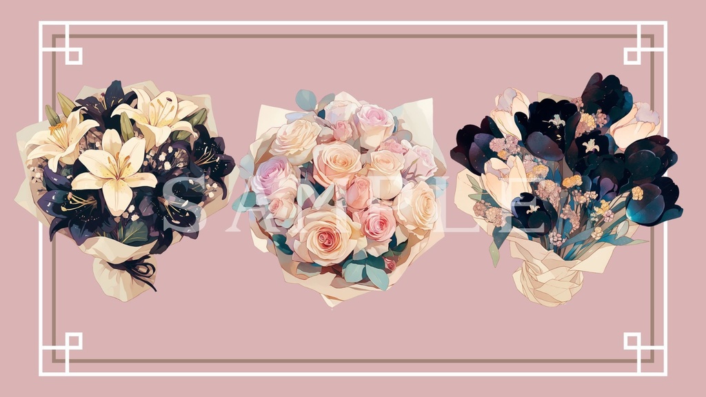 【透過済】ブーケセット 01