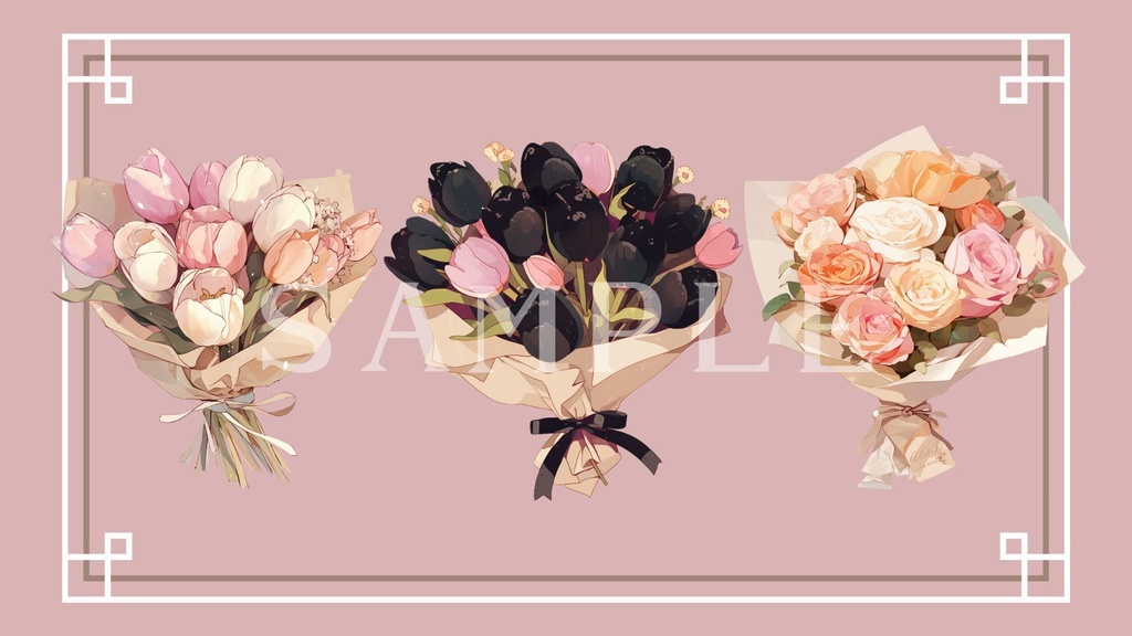 【透過済】ブーケセット 02