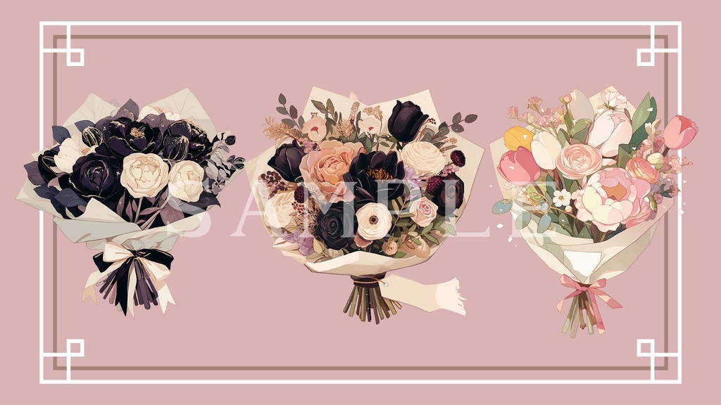 【透過済】ブーケセット 02