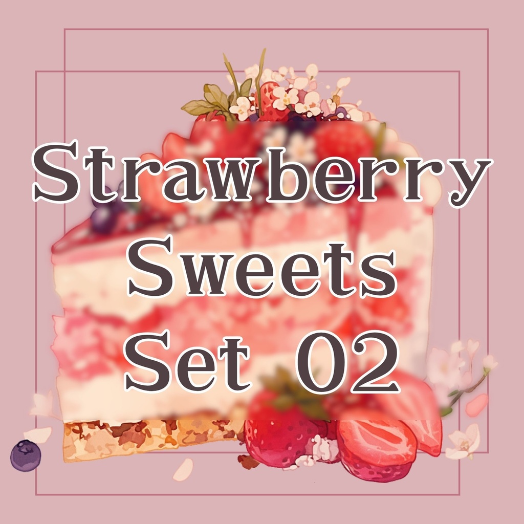 strawberry sweets set 02