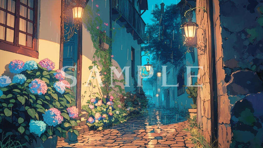 【背景素材】雨の日シーズンセット 01