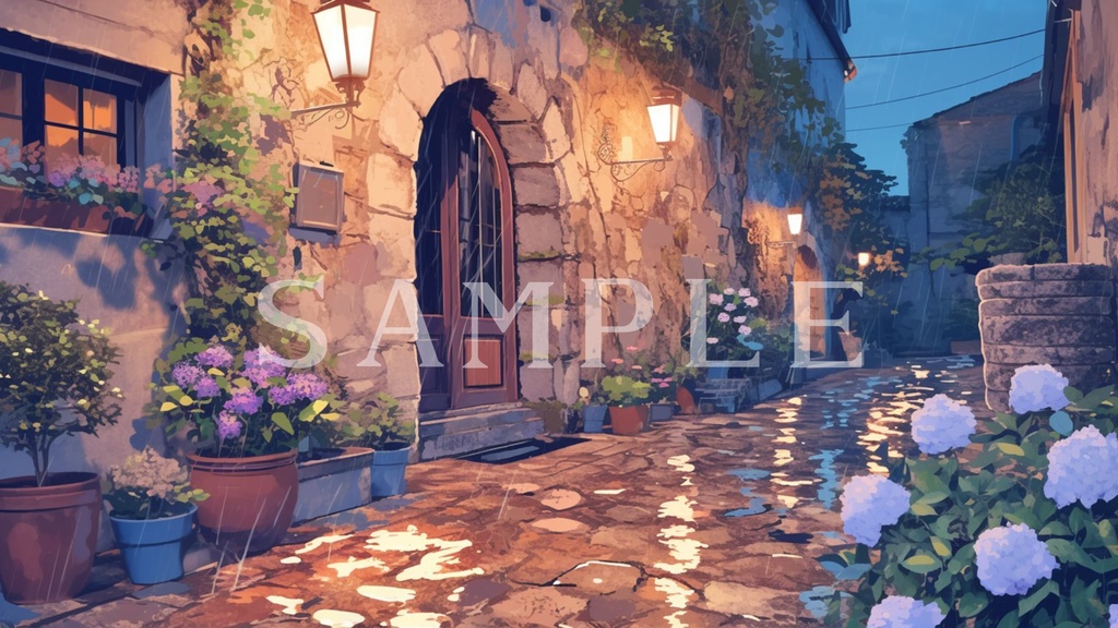 【背景素材】雨の日シーズンセット 01