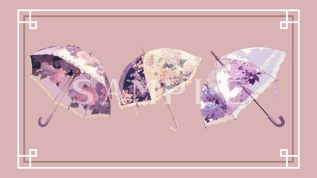 【透過済】傘セット 02