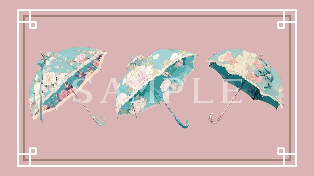 【透過済】傘セット 02