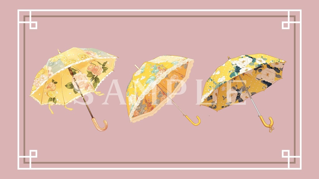 【透過済】傘セット 02