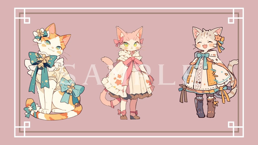 【透過済】メルヘン猫セット 02