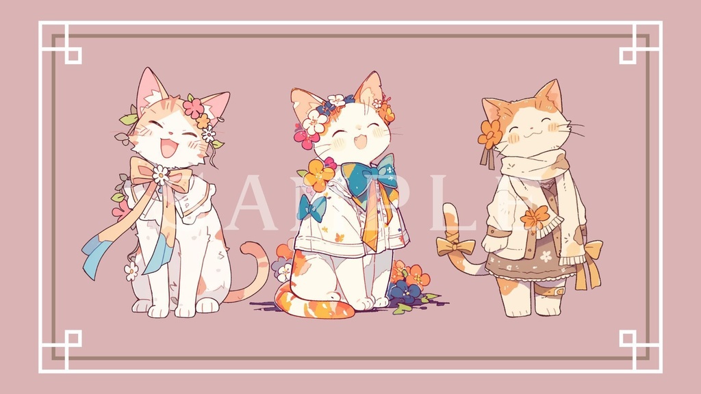 【透過済】メルヘン猫セット 02