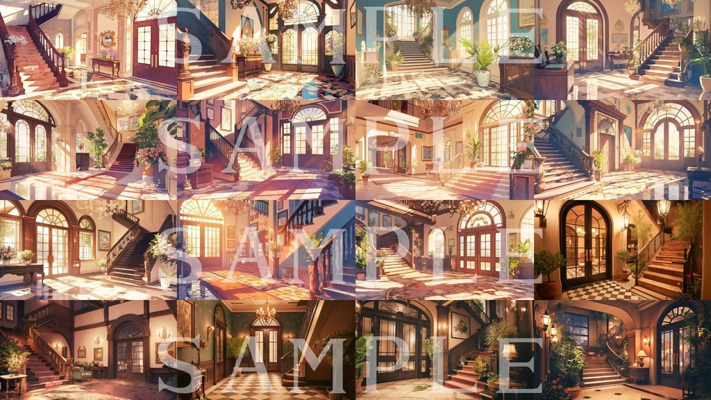 【背景素材】エントランスホール 01