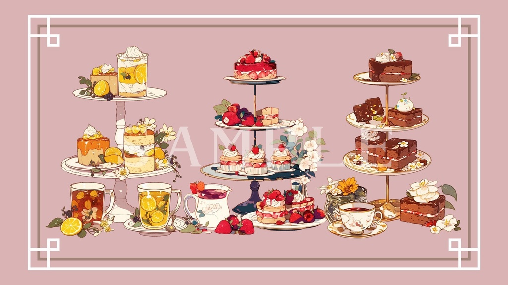 【透過済】アフタヌーンティーセット 01