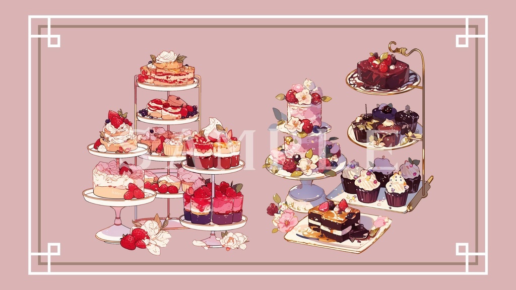 【透過済】アフタヌーンティーセット 01