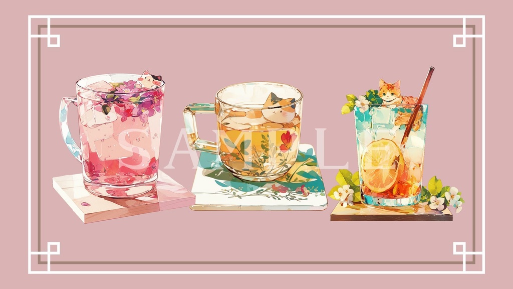 【透過済】アニマルジュースセット 01