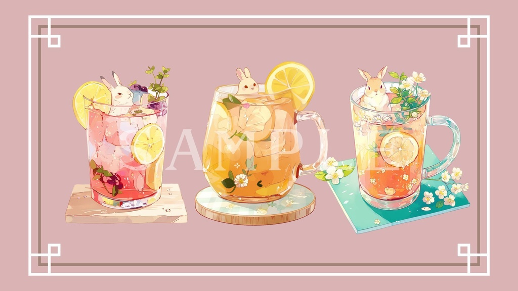 【透過済】アニマルジュースセット 01