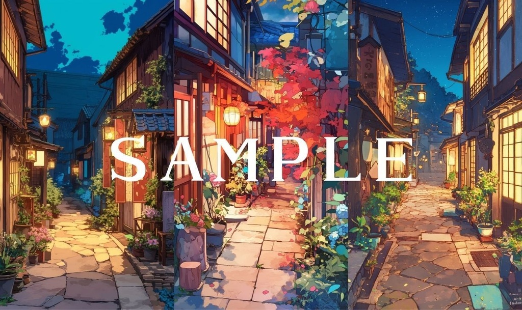 【縦型背景】大正ロマンセット 01