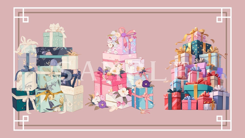 【透過済】プレゼントボックスセット 01