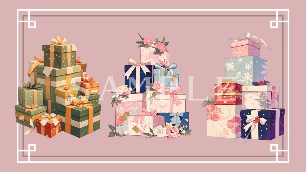 【透過済】プレゼントボックスセット 01