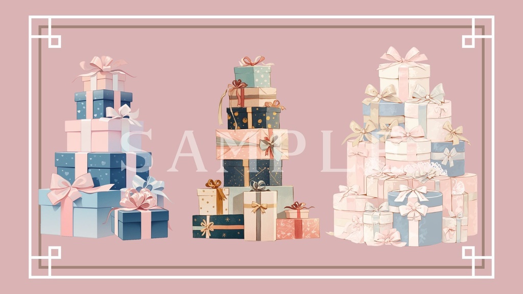 【透過済】プレゼントボックスセット 01