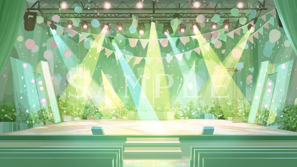 【背景画像】アイドルステージセット 01