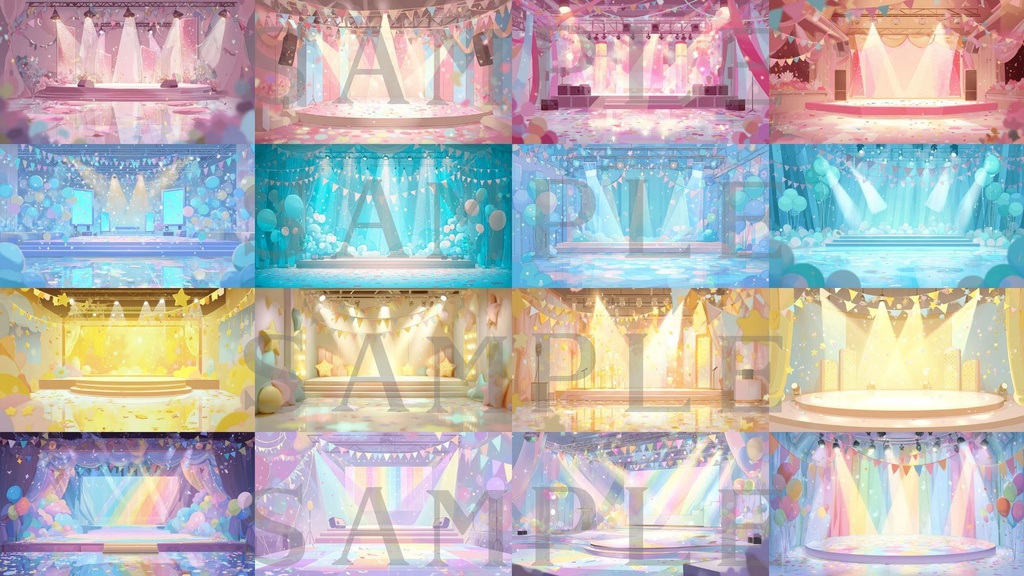 【背景画像】アイドルステージセット 01