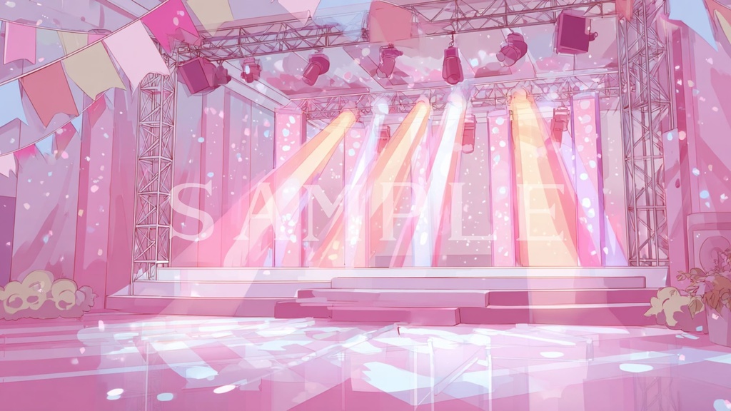 【背景画像】アイドルステージセット 01