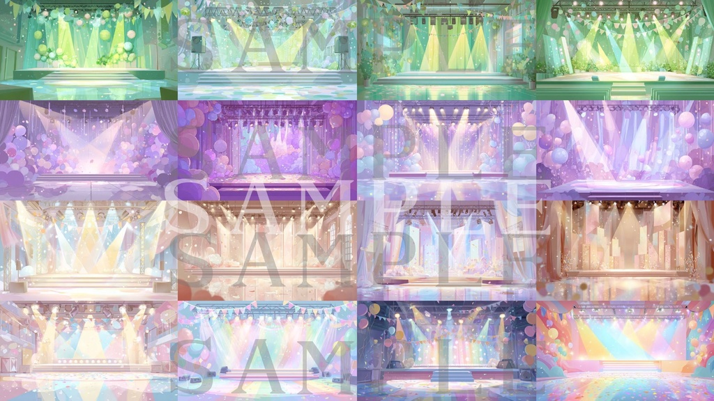 【背景画像】アイドルステージセット 01