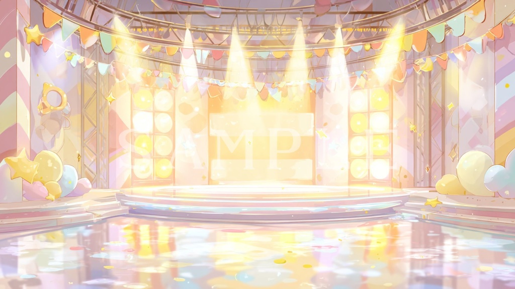 【背景画像】アイドルステージセット 01