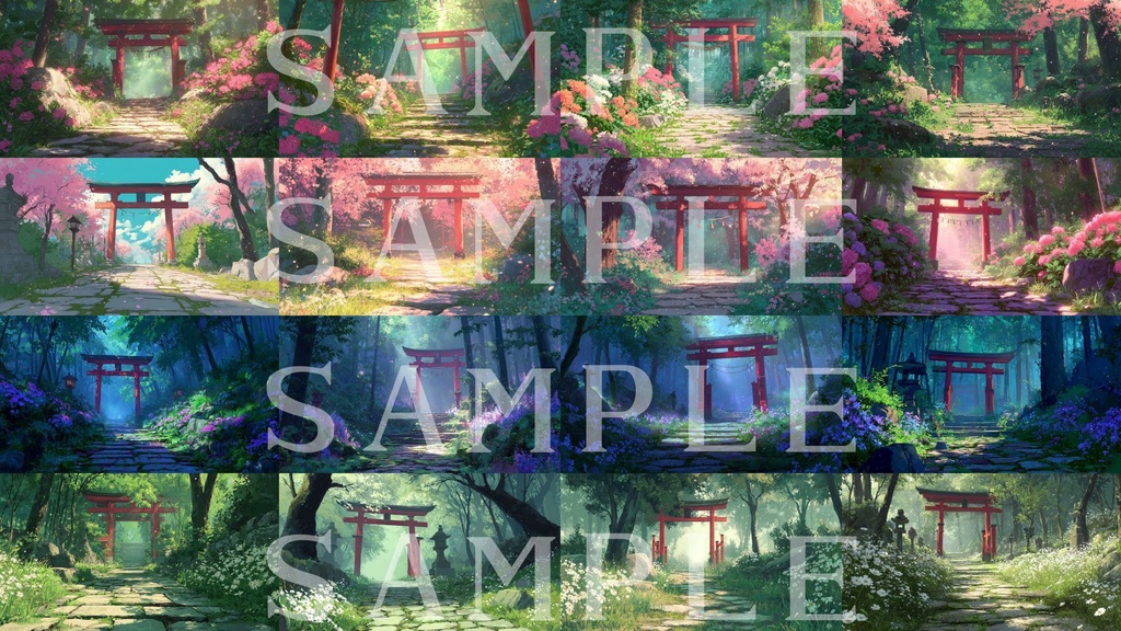 【背景画像】神社セット01