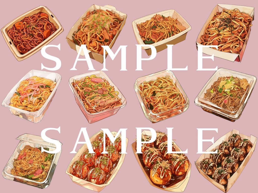 【透過済】屋台飯セット 01