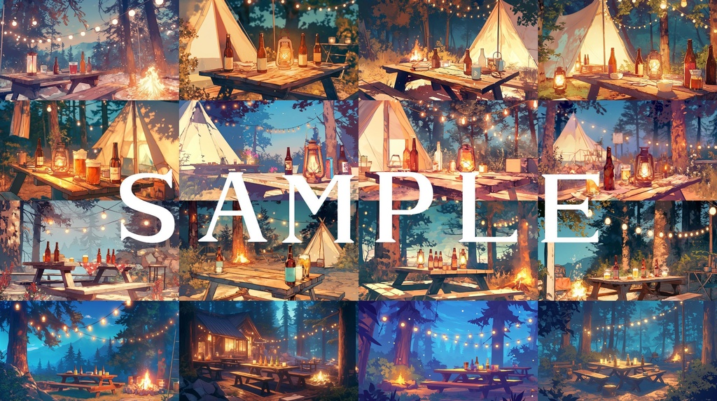 【背景画像】キャンプ・ハイキングセット 01