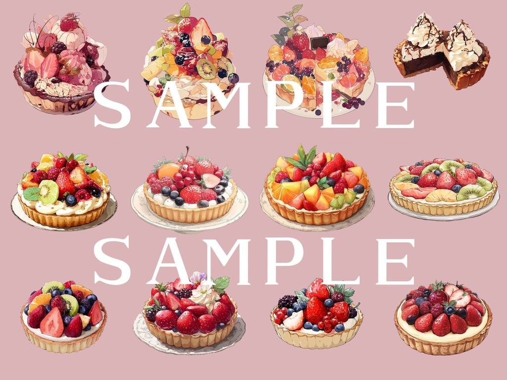 【透過済】タルトセット 02