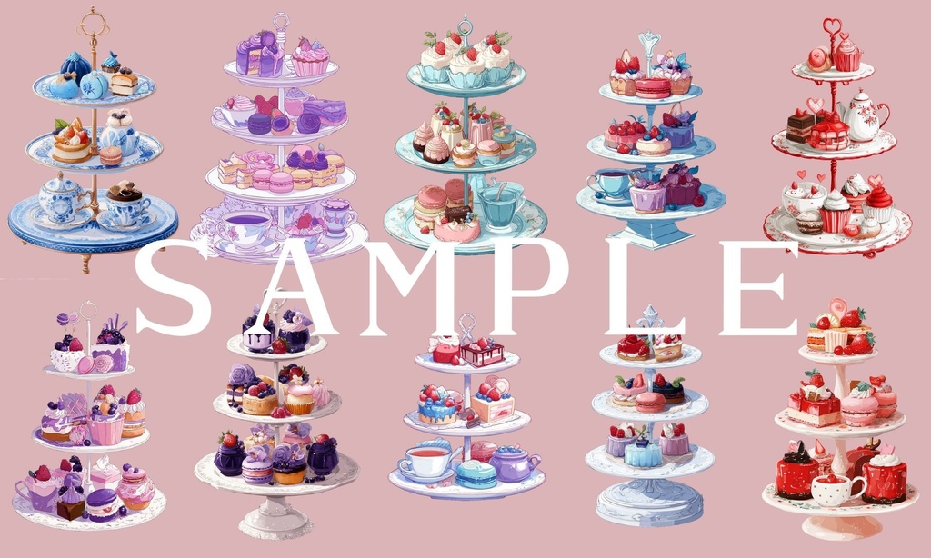 【透過済】アフタヌーンティーセット 02