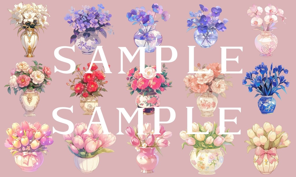 【透過済】ガーリーインテリアセット 01