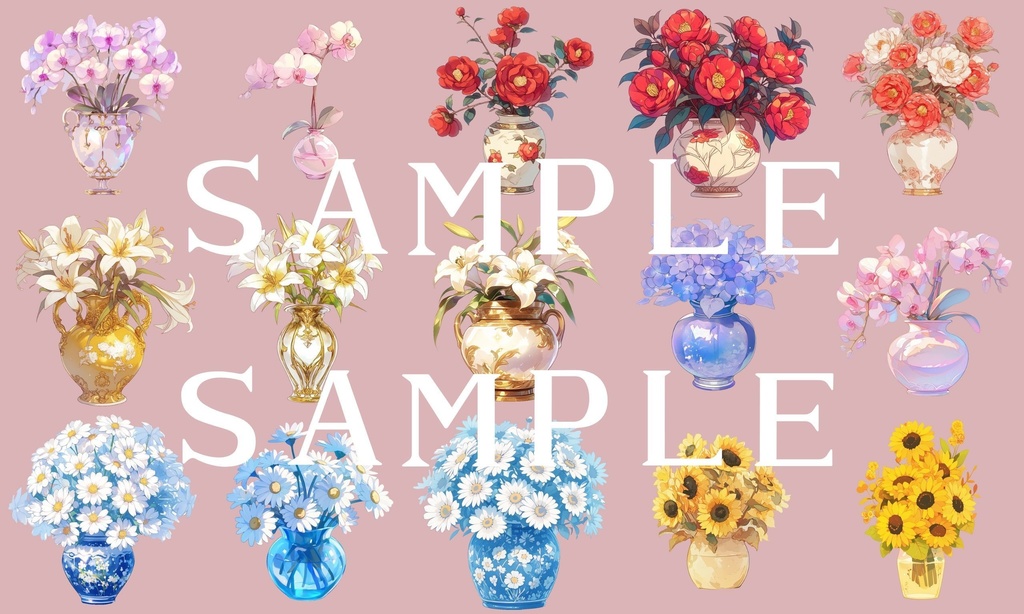 【透過済】ガーリーインテリアセット 01