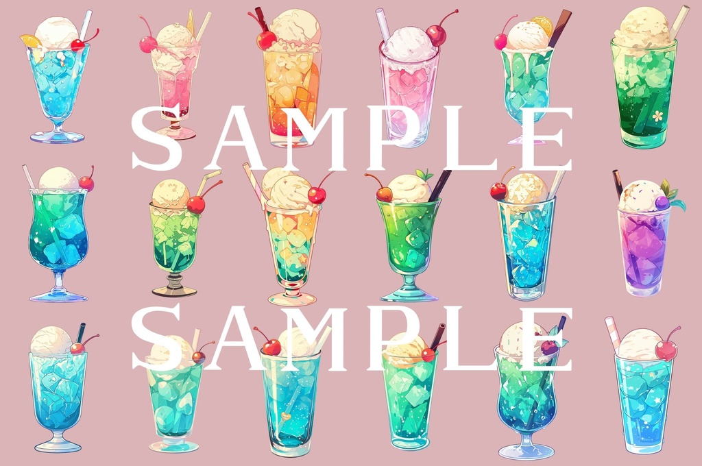 【透過済】カフェフードセット 01