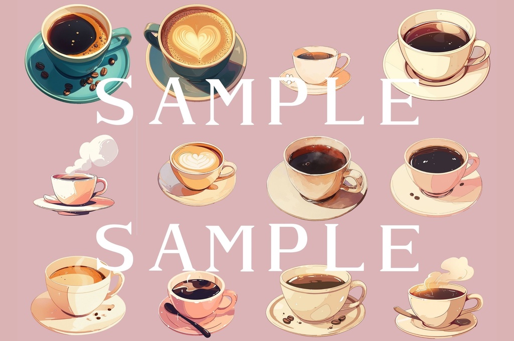 【透過済】カフェフードセット 01