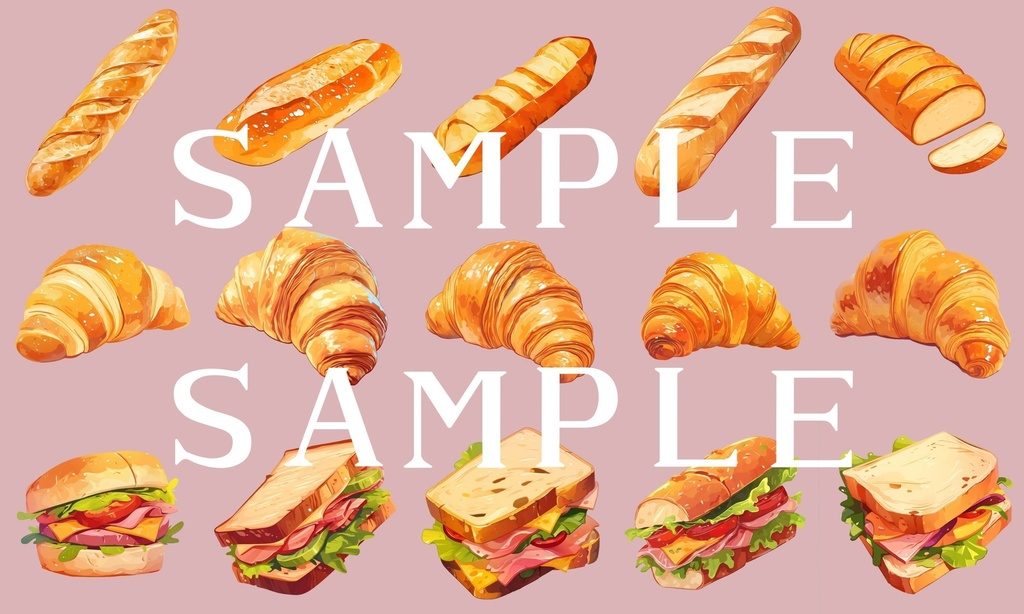 【透過済】いろいろパンセット 01