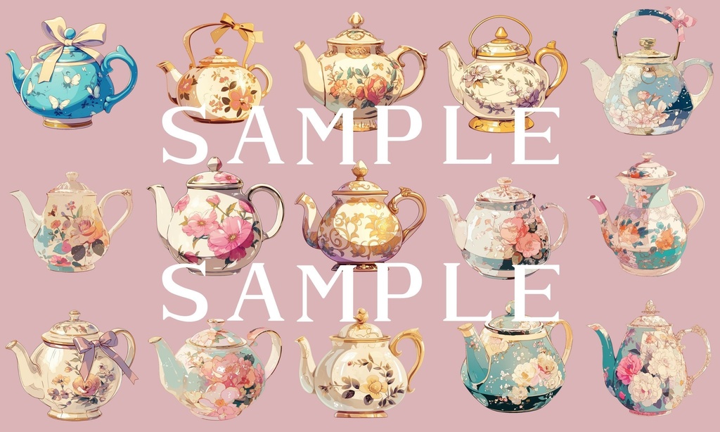 【透過済】ティーセット 01