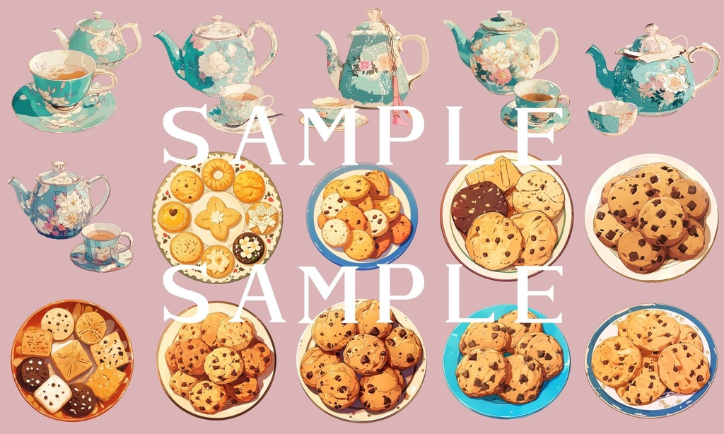 【透過済】ティーセット 01