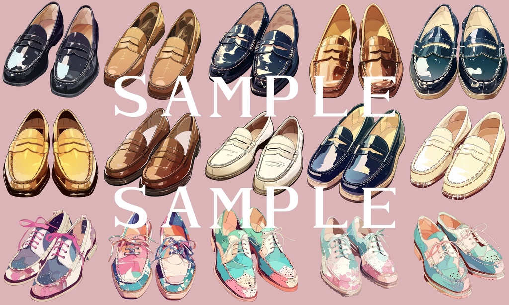 【透過済】女性 靴セット 01