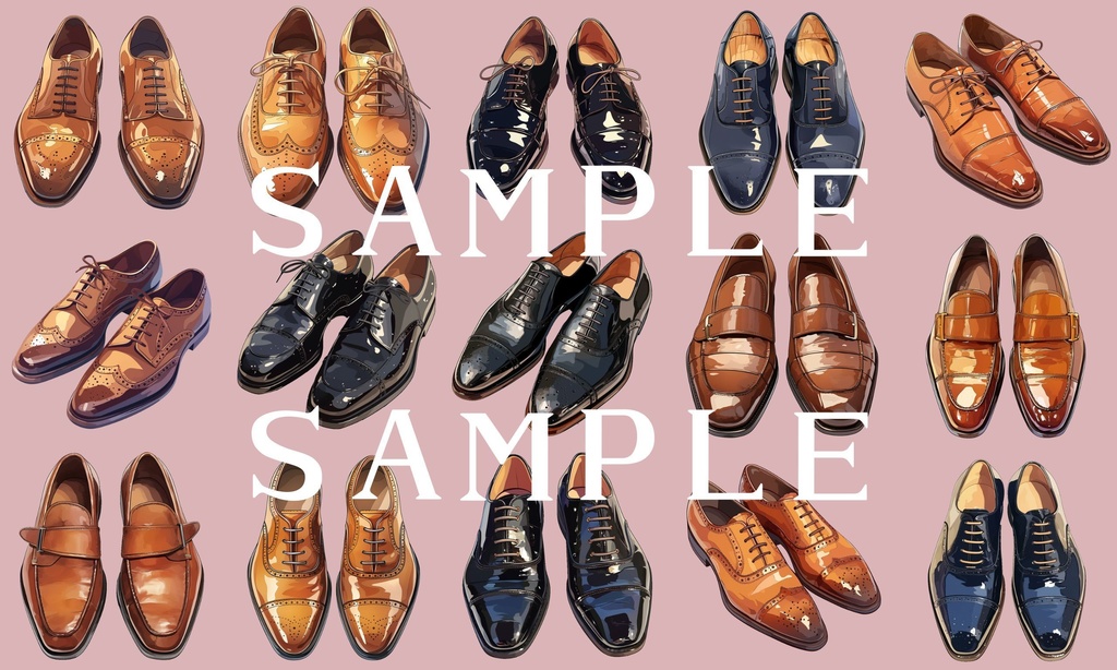 【透過済】男性 靴セット 01