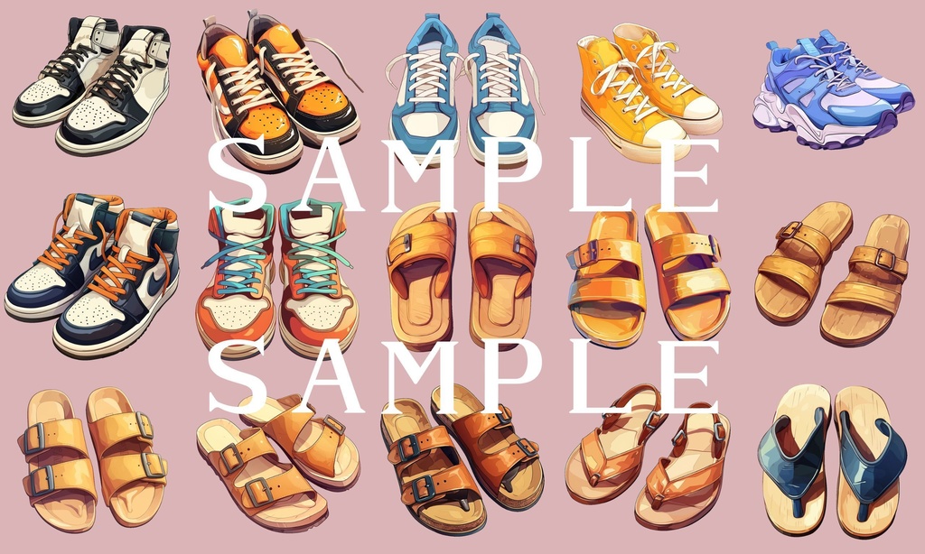 【透過済】男性 靴セット 01