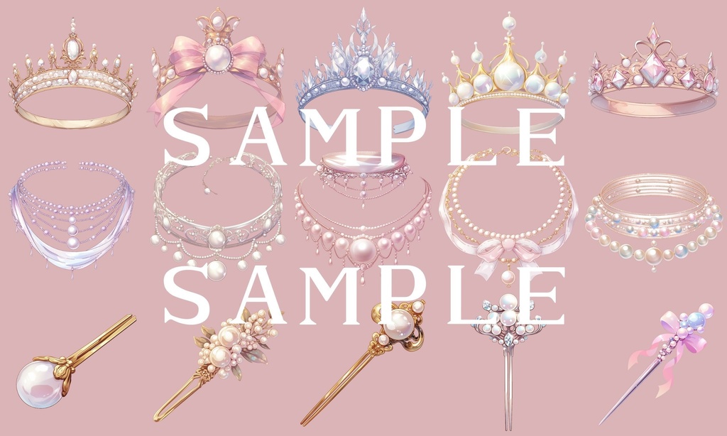 【透過済】パールアクセサリーセット 01