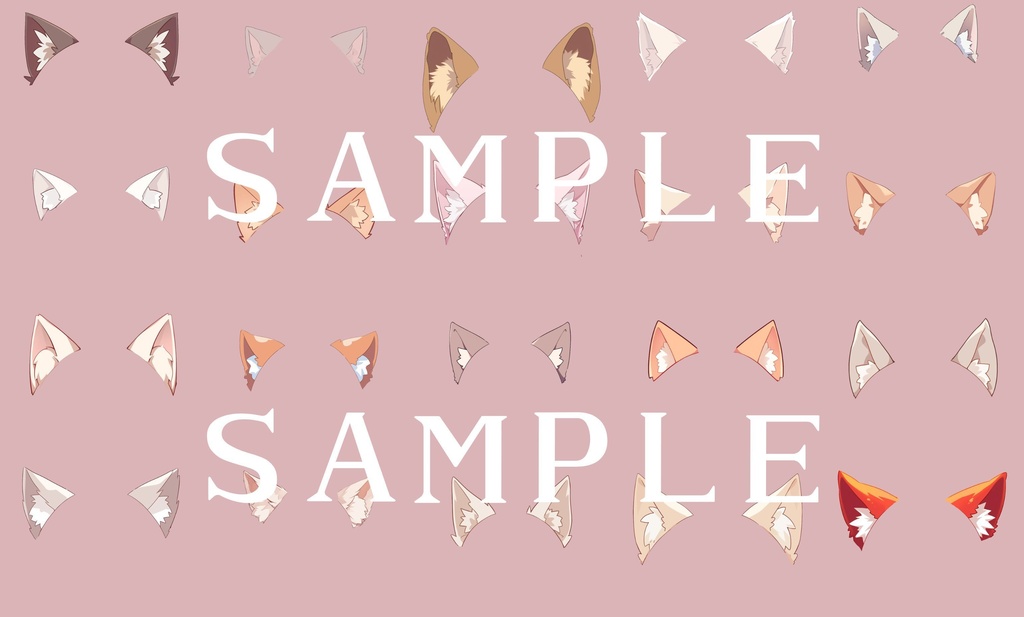 【透過済】いぬアクセサリーセット 01