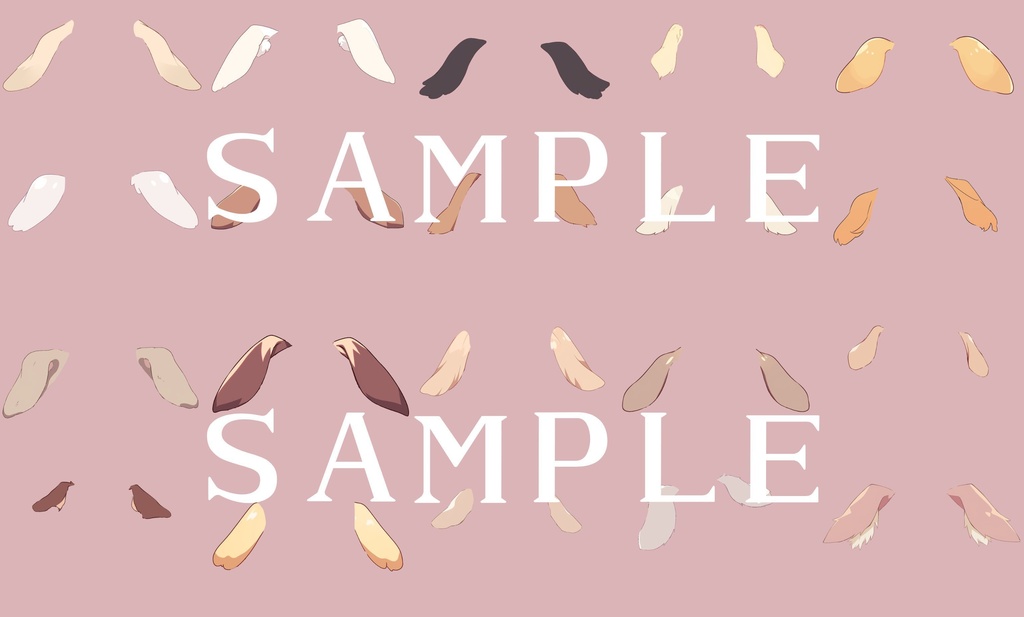 【透過済】いぬアクセサリーセット 01